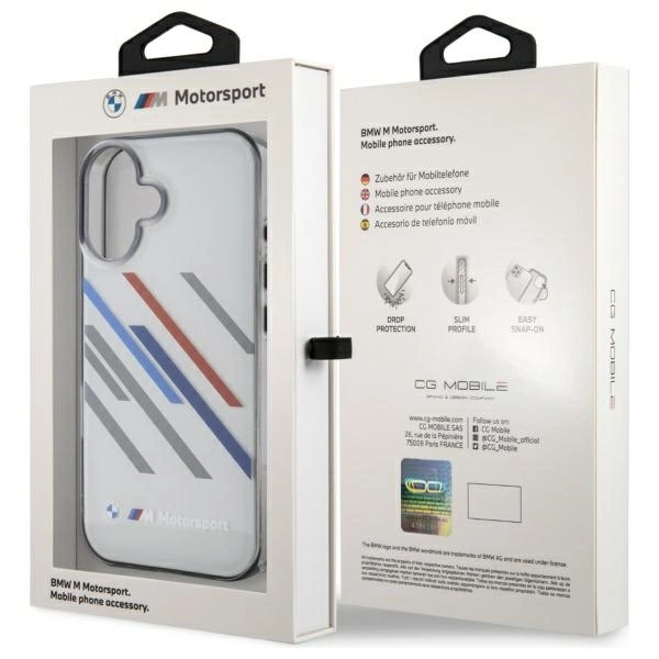 BMW Motosport IML Random Stripes iPhone 16 Case - Grayeng