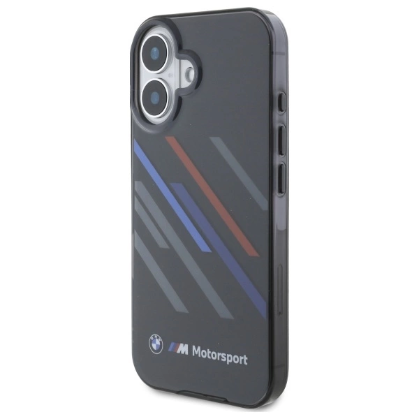 BMW Motosport IML Random Stripes iPhone 16 Case - Blackeng