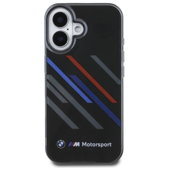 BMW Motosport IML Random Stripes iPhone 16 Case - Blackeng