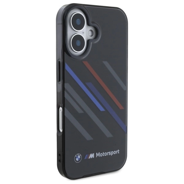 BMW Motosport IML Random Stripes iPhone 16 Case - Blackeng