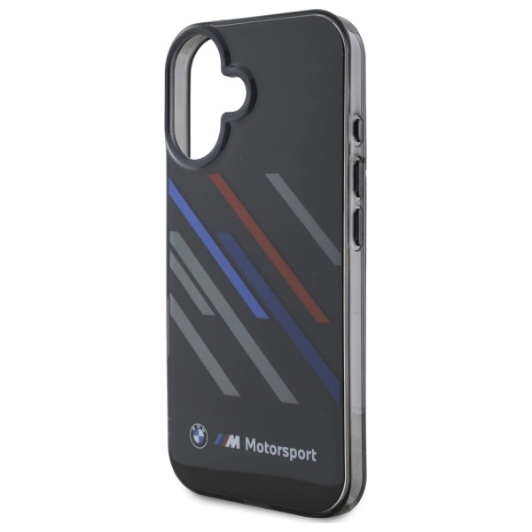 BMW Motosport IML Random Stripes iPhone 16 Case - Blackeng