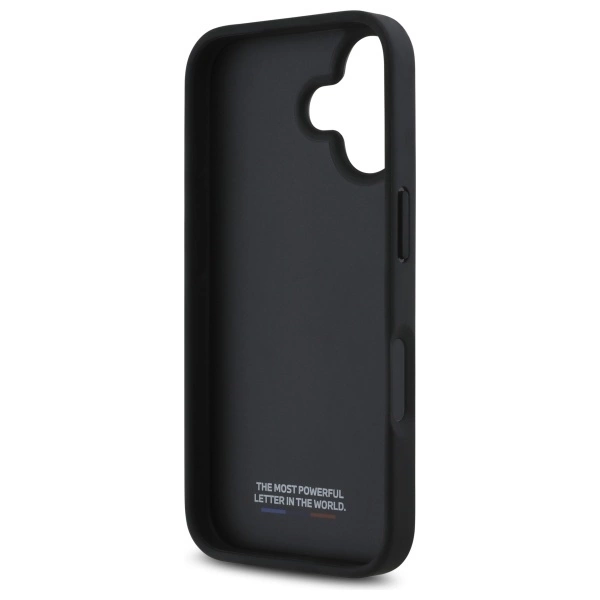 BMW M Perforated Tricolor Detail Line iPhone 16 Case - Dark Grayeng