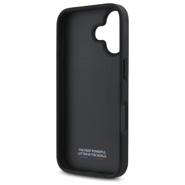 BMW M Perforated Tricolor Detail Line iPhone 16 Case - Blackeng