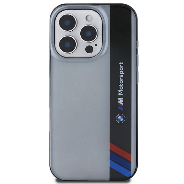BMW Motosport IML Vertical Stripe iPhone 16 Pro Max Case - Grayeng