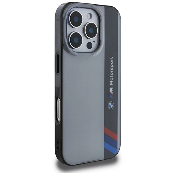 BMW Motosport IML Vertical Stripe iPhone 16 Pro Max Case - Grayeng