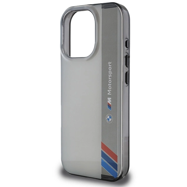 BMW Motosport IML Vertical Stripe iPhone 16 Pro Max Case - Grayeng