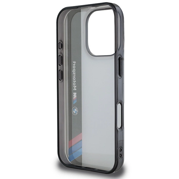 BMW Motosport IML Vertical Stripe iPhone 16 Pro Max Case - Grayeng