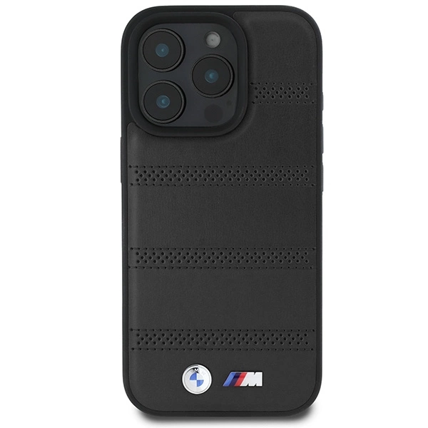 BMW M Perforated And Stitched Line MagSafe case for iPhone 16 Pro - blackeng