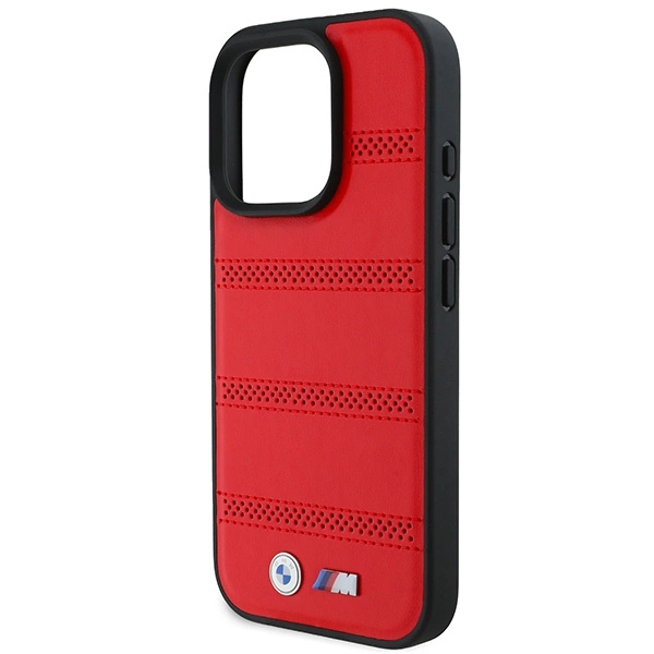 BMW M Perforated And Stitched Line MagSafe case for iPhone 16 Pro - redeng