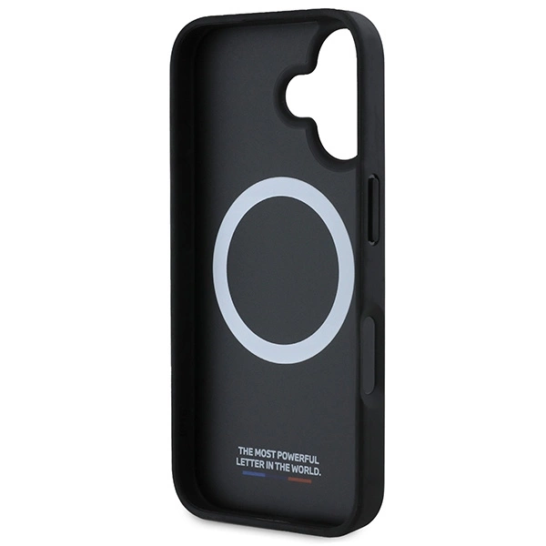 BMW M Carbon Tricolor Line MagSafe iPhone 16 Case - Blackeng