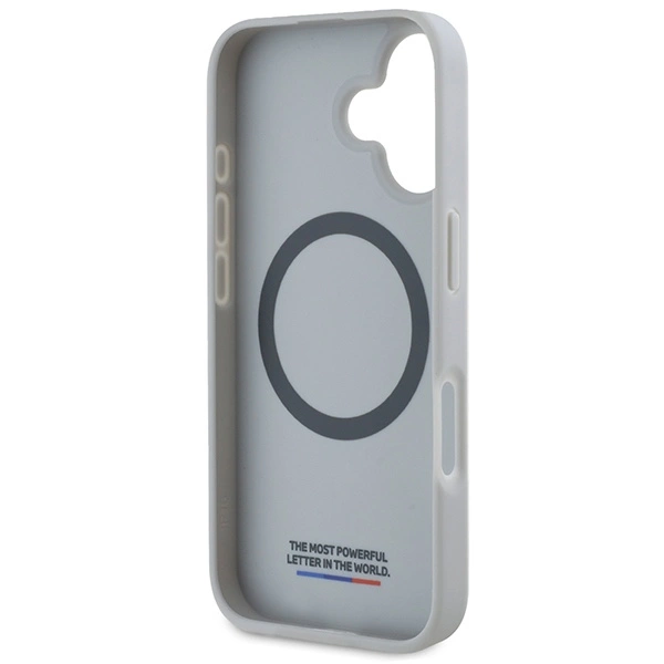 BMW M Carbon Tricolor Line MagSafe iPhone 16 Case - Grayeng