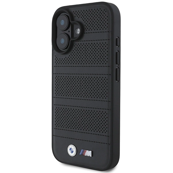BMW M Perforated And Stitched Line MagSafe case for iPhone 16 - blackeng