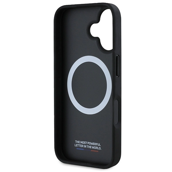 BMW M Perforated And Stitched Line MagSafe case for iPhone 16 - blackeng