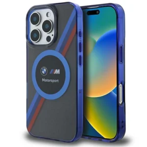 BMW Motosport IML Circle MagSafe Case for iPhone 16 Pro Max - Blackeng