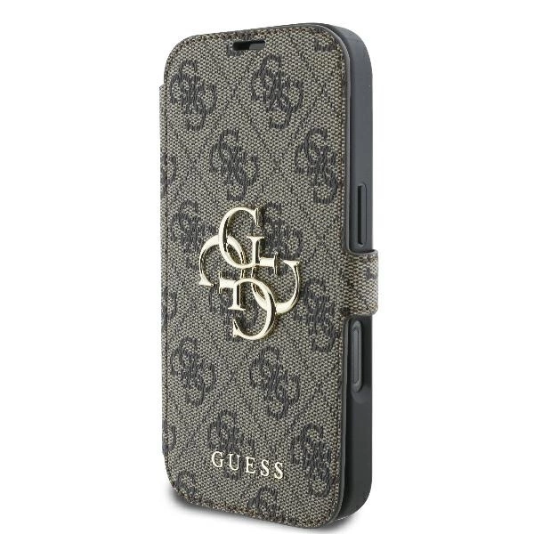 Guess 4G Metal Logo iPhone 16 Pro Case - Browneng