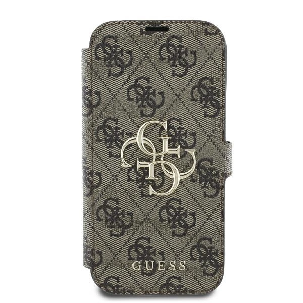 Guess 4G Metal Logo iPhone 16 Pro Case - Browneng