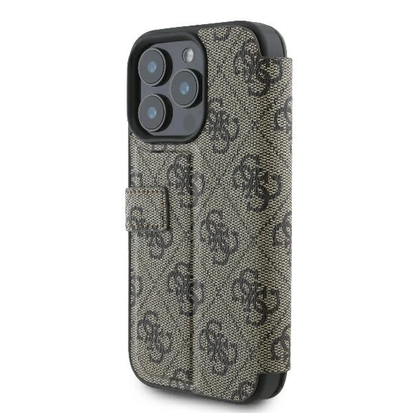 Guess 4G Metal Logo iPhone 16 Pro Case - Browneng