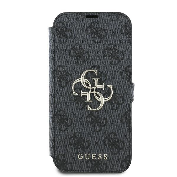 Guess 4G Metal Logo iPhone 16 Plus Case - Blackeng