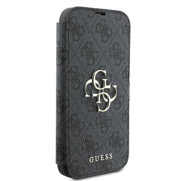 Guess 4G Metal Logo iPhone 16 Plus Case - Blackeng