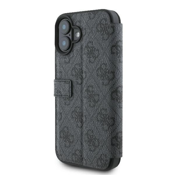 Guess 4G Metal Logo iPhone 16 Plus Case - Blackeng