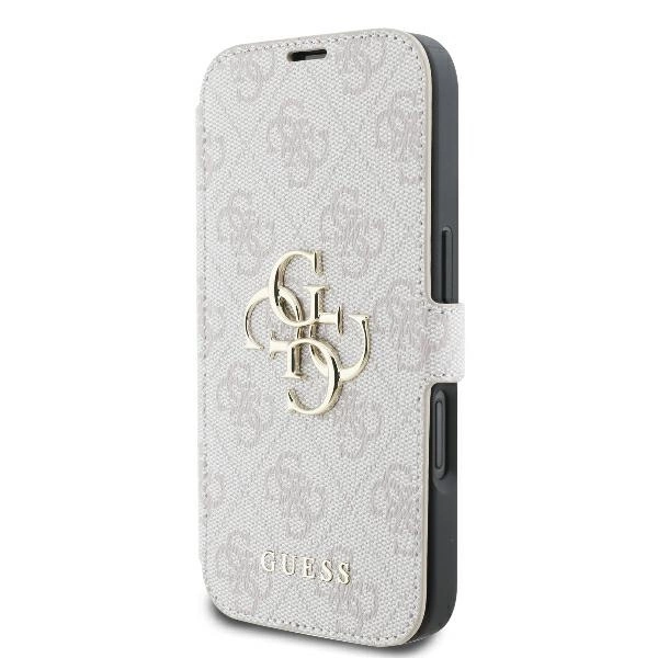 Guess 4G Metal Logo iPhone 16 Plus Case - Pinkeng