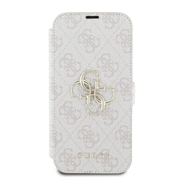 Guess 4G Metal Logo iPhone 16 Plus Case - Pinkeng