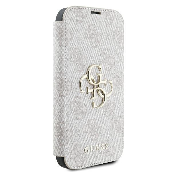 Guess 4G Metal Logo iPhone 16 Plus Case - Pinkeng
