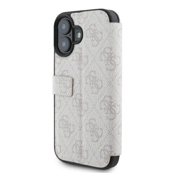 Guess 4G Metal Logo iPhone 16 Plus Case - Pinkeng