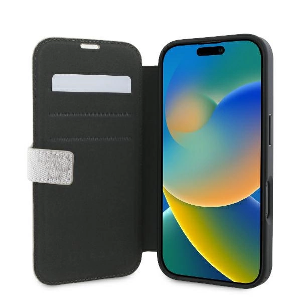 Guess 4G Metal Logo iPhone 16 Plus Case - Pinkeng