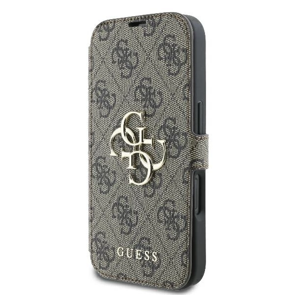 Guess 4G Metal Logo iPhone 16 Case - Browneng
