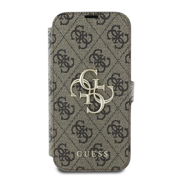 Guess 4G Metal Logo iPhone 16 Case - Browneng
