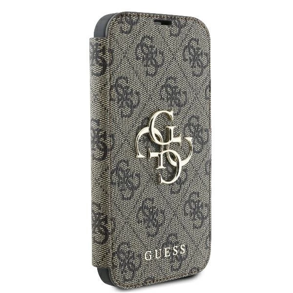 Guess 4G Metal Logo iPhone 16 Case - Browneng