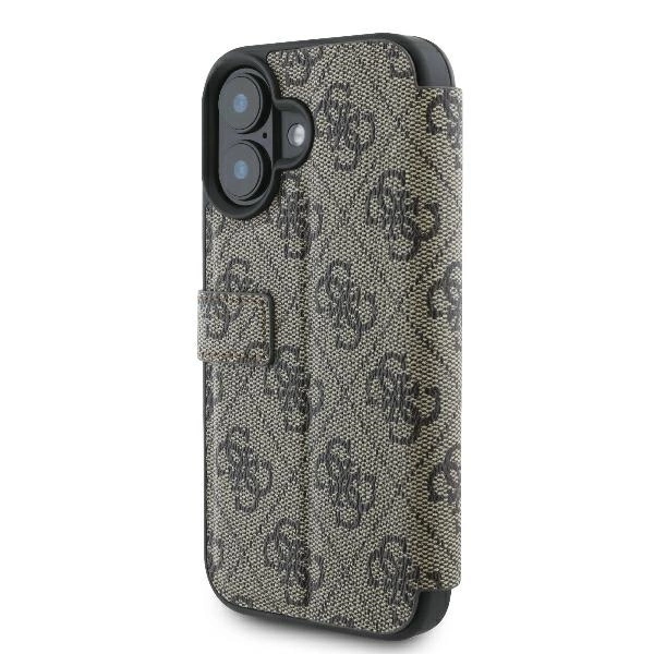 Guess 4G Metal Logo iPhone 16 Case - Browneng