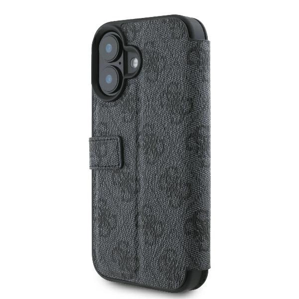 Guess 4G Metal Logo iPhone 16 Case - Blackeng