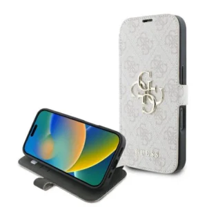Guess 4G Metal Logo iPhone 16 Case - Pinkeng