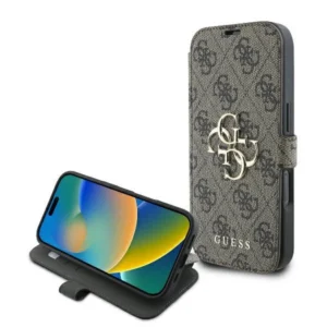 Guess 4G Metal Logo iPhone 16 Pro Max Case - Browneng