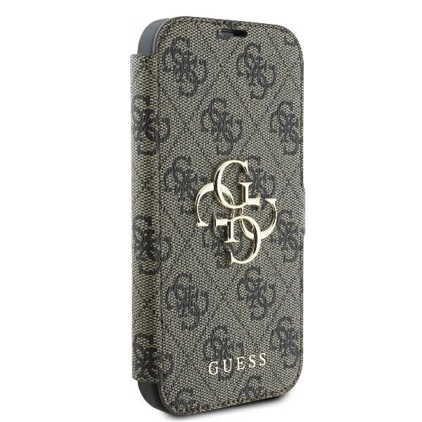 Guess 4G Metal Logo iPhone 16 Pro Max Case - Browneng