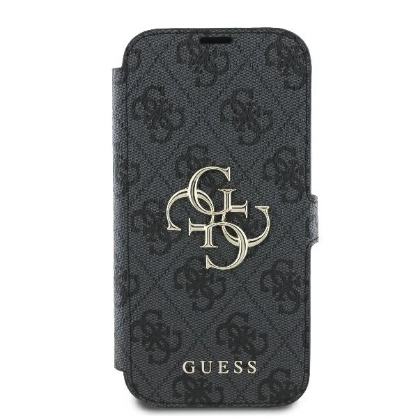 Guess 4G Metal Logo iPhone 16 Pro Max Case - Blackeng