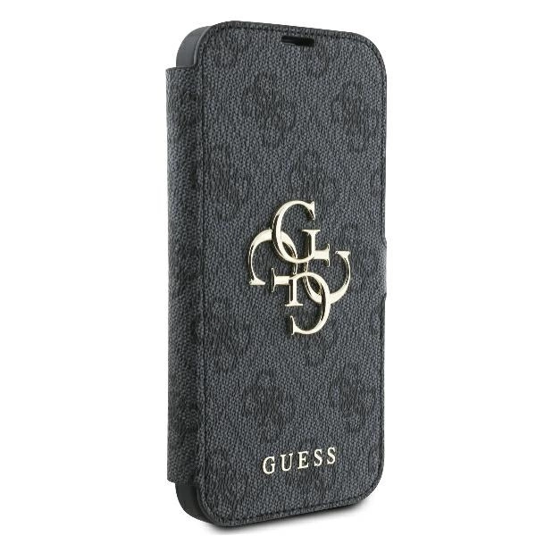 Guess 4G Metal Logo iPhone 16 Pro Max Case - Blackeng