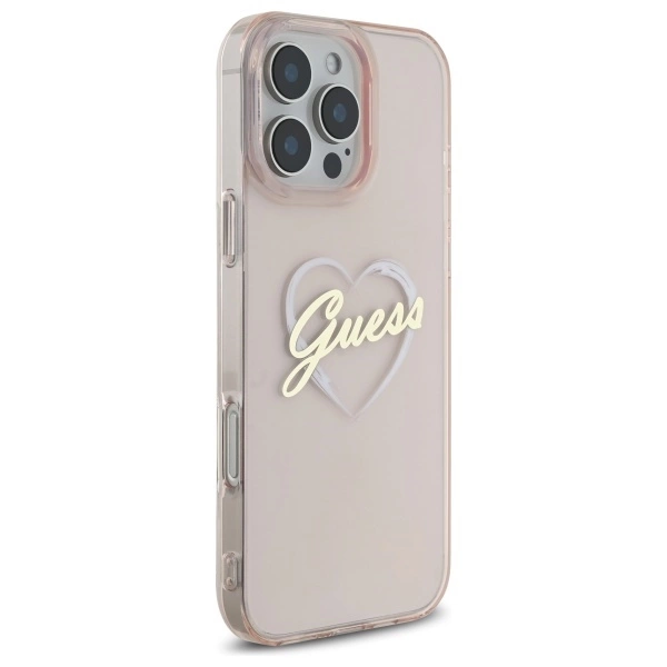Guess IML Heart Case for iPhone 16 Pro - Pinkeng