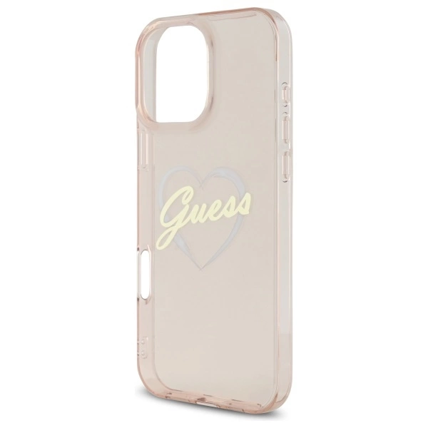 Guess IML Heart Case for iPhone 16 Pro - Pinkeng