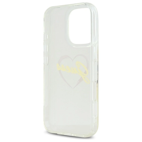 Guess IML Heart Case for iPhone 16 Pro - Transparenteng