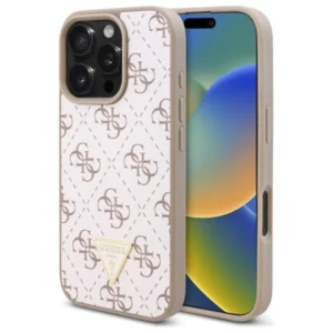 Guess New 4G Triangle Case for iPhone 16 Pro - Whiteeng