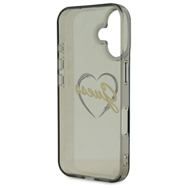 Guess IML Heart Case for iPhone 16 Plus - Blackeng