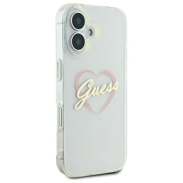 Guess IML Heart iPhone 16 Case - Transparenteng
