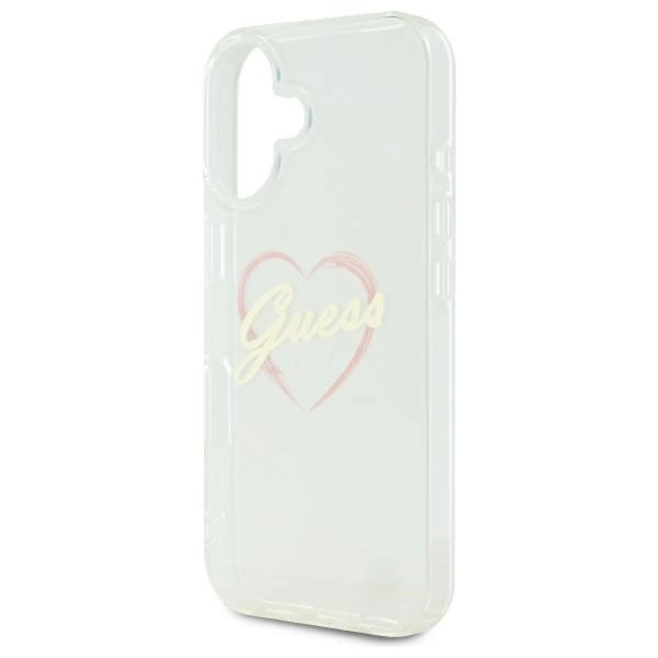 Guess IML Heart iPhone 16 Case - Transparenteng