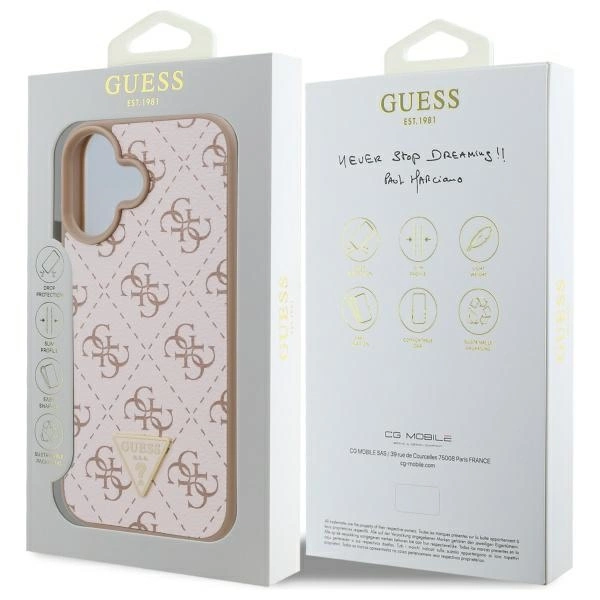 Guess New 4G Triangle iPhone 16 Case - Whiteeng