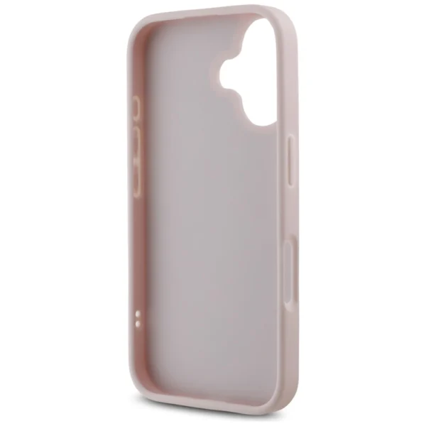 Guess Quilted Metal Logo iPhone 16 Case - Pinkeng