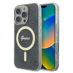 Guess IML 4G MagSafe iPhone 16 Pro Case - Blackeng