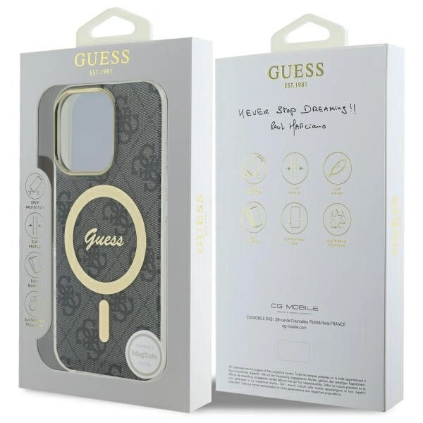 Guess IML 4G MagSafe iPhone 16 Pro Case - Blackeng